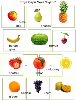 Preview of Uzbek Fruits Poster