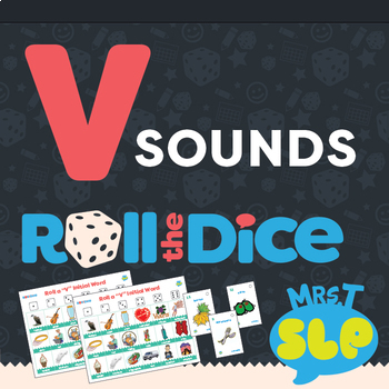 Preview of Speech Therapy Roll the Dice Games: "V" Sounds Freebie
