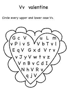 V W X Y Z Upper And Lower Case Letter Search By Miss P S Prek Pups