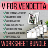 V for Vendetta  Worksheet and Activity BUNDLE