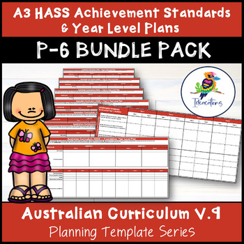 Preview of V9 Australian Curriculum HASS ACHIEVEMENT STANDARD CHECKLISTS Bundle Pack F-YR 6