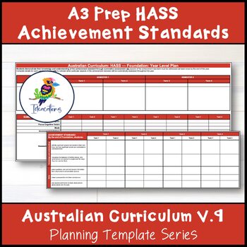 Preview of V9 Australian Curriculum HASS ACHIEVEMENT STANDARD CHECKLISTS - Foundation