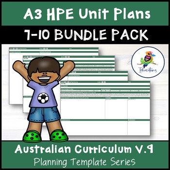 Preview of V9 Australian Curriculum HPE Unit Plan Templates - Years 7-10 Bundle Pack