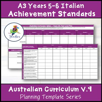 Preview of V9 Australian Curriculum Italian ACHIEVEMENT STANDARD CHECKLIST – Years 5-6