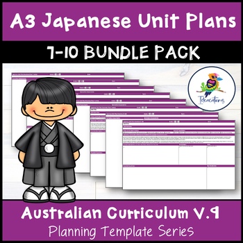Preview of V9 Australian Curriculum JAPANESE Unit Plan Templates - Years 7-10 Bundle Pack