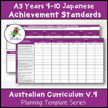 Preview of V9 Australian Curriculum Japanese ACHIEVEMENT STANDARD CHECKLIST – Years 9-10