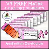 V9 Australian Curriculum Maths Report Comments and Criteri