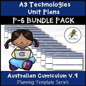 Preview of V9 Australian Curriculum TECHNOLOGIES Unit Plan Templates - F-Year 6 Bundle Pack
