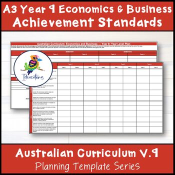 Preview of V9 Australian ECONOMICS & BUSINESS ACHIEVEMENT STANDARD CHECKLISTS – Year 9