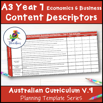 Preview of V9 Economics & Business Content Descriptor Overviews - Year 7