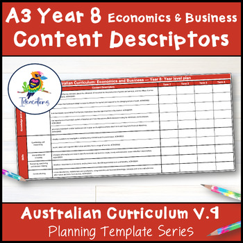 Preview of V9 Economics & Business Content Descriptor Overviews - Year 8