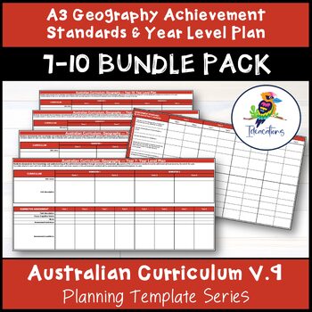 Preview of V9 GEOGRAPHY ACHIEVEMENT STANDARD CHECKLISTS Bundle Pack - YEAR 7-10