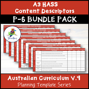 Preview of V9 HASS Content Descriptor Overviews - Foundation-Year 6 BUNDLE Pack