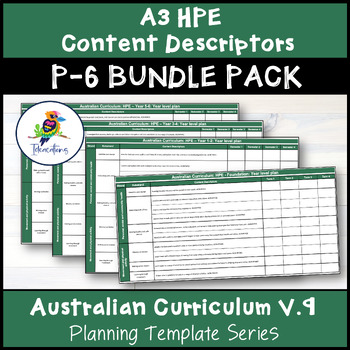 Preview of V9 HPE Content Descriptor Overviews - Foundation-Year 6 BUNDLE Pack