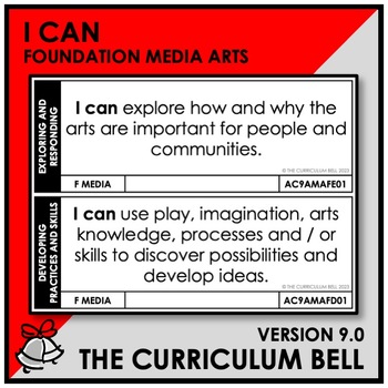 Preview of V9 I CAN | AUSTRALIAN CURRICULUM | FOUNDATION MEDIA ARTS