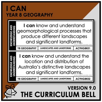 Preview of V9 I CAN | AUSTRALIAN CURRICULUM | YEAR 8 GEOGRAPHY