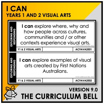 Preview of V9 I CAN | AUSTRALIAN CURRICULUM | YEARS 1 AND 2 VISUAL ARTS