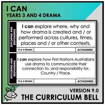 Preview of V9 I CAN | AUSTRALIAN CURRICULUM | YEARS 3 AND 4 DRAMA