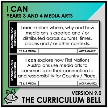 Preview of V9 I CAN | AUSTRALIAN CURRICULUM | YEARS 3 AND 4 MEDIA ARTS