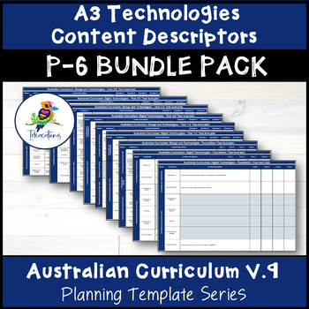 Preview of V9 TECHNOLOGIES Content Descriptor Overviews - Foundation-Year 6 BUNDLE Pack