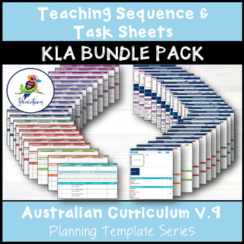 Preview of V9 Teaching Sequence and Task Sheet templates – Bundle Pack
