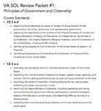 VA Civics & Economics SOL Review Packet #1: Principles of 