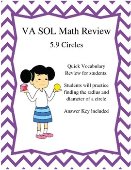 Preview of 5th Grade VA SOL 5.9 CIRCLES
