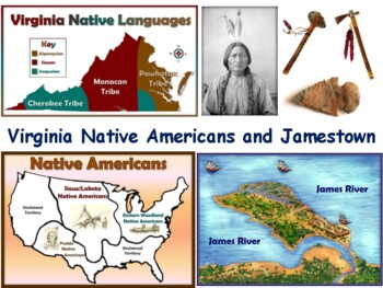 Preview of VA Native Americans and Jamestown Lesson study guide exam prep 2023-2024