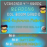 VA READING SOL 4.4 C WORD REFERENCE MATERIAL BOOM CARDS