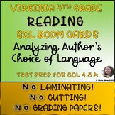 VA READING SOL 4.5 A ANALYZING AUTHOR'S CHOICE OF LANGUAGE