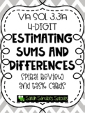 VA SOL 3.3a Estimating Sums and Differences 4-Digit Spiral
