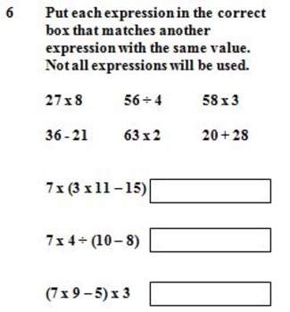 Preview of VA SOL 5.7 Order of Operations Two Worksheets with 10 Questions Each