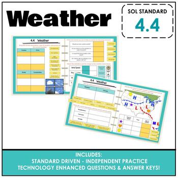 VA SOL Science 4.4 Weather Clouds Tools TEI Practice Review | TPT