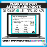 VA SOL Word Study Affixes, Roots, & Bases Test Prep