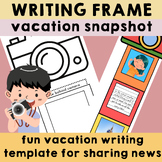 VACATION SNAPSHOT: Camera Holiday Writing Recall Template 