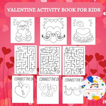 Preview of VALENTINE ACTIVITY BOOK FOR KIDS