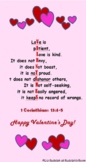 Valentine's Day 1 Cor. 13 Bookmark Acrostic Gift From Teacher