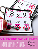 VALENTINE Owl MULTIPLICATION Facts Poke Game