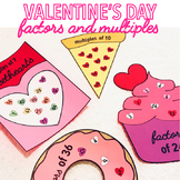 VALENTINE'S DAY ACTIVITY CRAFT CENTER - FACTORS AND MULTIPLES