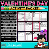VALENTINE'S DAY ACTIVITY PACKET word search early finisher