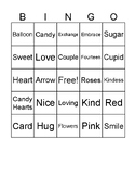 VALENTINE'S DAY BINGO with one and two syllable words