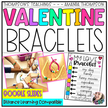 Preview of Valentine's Day Activity Bracelets - February Activity of Love Craft - Digital