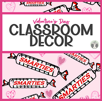 Preview of VALENTINE'S DAY Bulletin Board Door Decoration Kit Classroom Decor PINK Candy