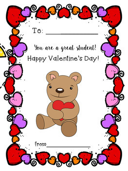 FREE VALENTINE'S DAY CARDS FOR STUDENTS AND FOR TEACHERS ! | TpT