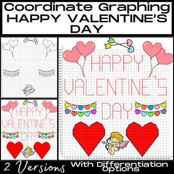 Preview of VALENTINE'S DAY Coordinate Graphing Picture-HAPPY VALENTINE'S DAY-Ordered Pairs