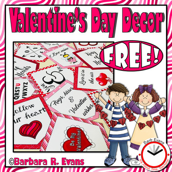 FREE VALENTINE'S DAY DECOR Pennants Banners Flags Love Messages