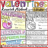 VALENTINE'S DAY EDITABLE FLIPBOOK: INFORMATIONAL WRITING R