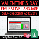 VALENTINE'S DAY FIGURATIVE LANGUAGE Google Sheets Digital 