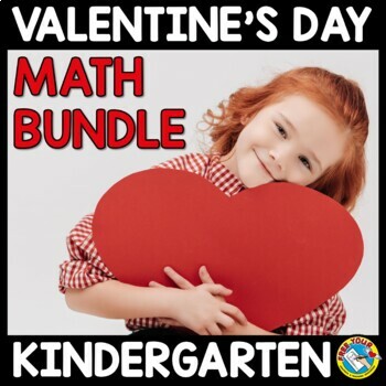 Preview of VALENTINE'S DAY MATH ACTIVITIES KINDERGARTEN SUBITIZE ADD COUNT BUNDLE