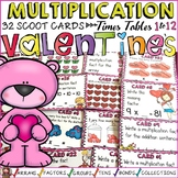 Valentine's Day Math Activities Multiplication Task Cards Scoot